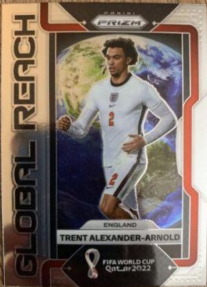 Trent Alexander Arnold #7 Soccer Cards 2022 Panini Prizm World Cup Global Reach