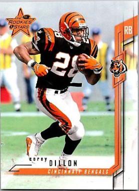 Corey Dillon #15 Football Cards 2001 Leaf Rookies & Stars