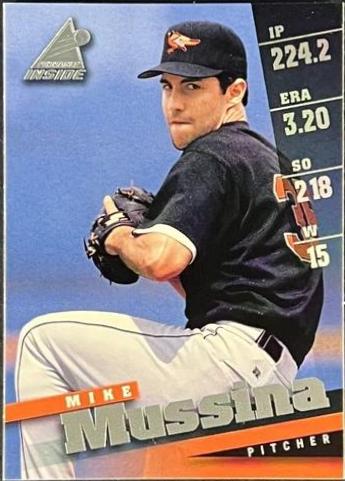 Mike Mussina #70 Baseball Cards 1998 Pinnacle Inside