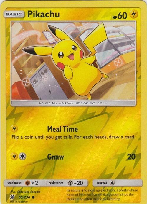 Pikachu [Reverse Holo] #55 Prices | Pokemon Unified Minds | Pokemon Cards