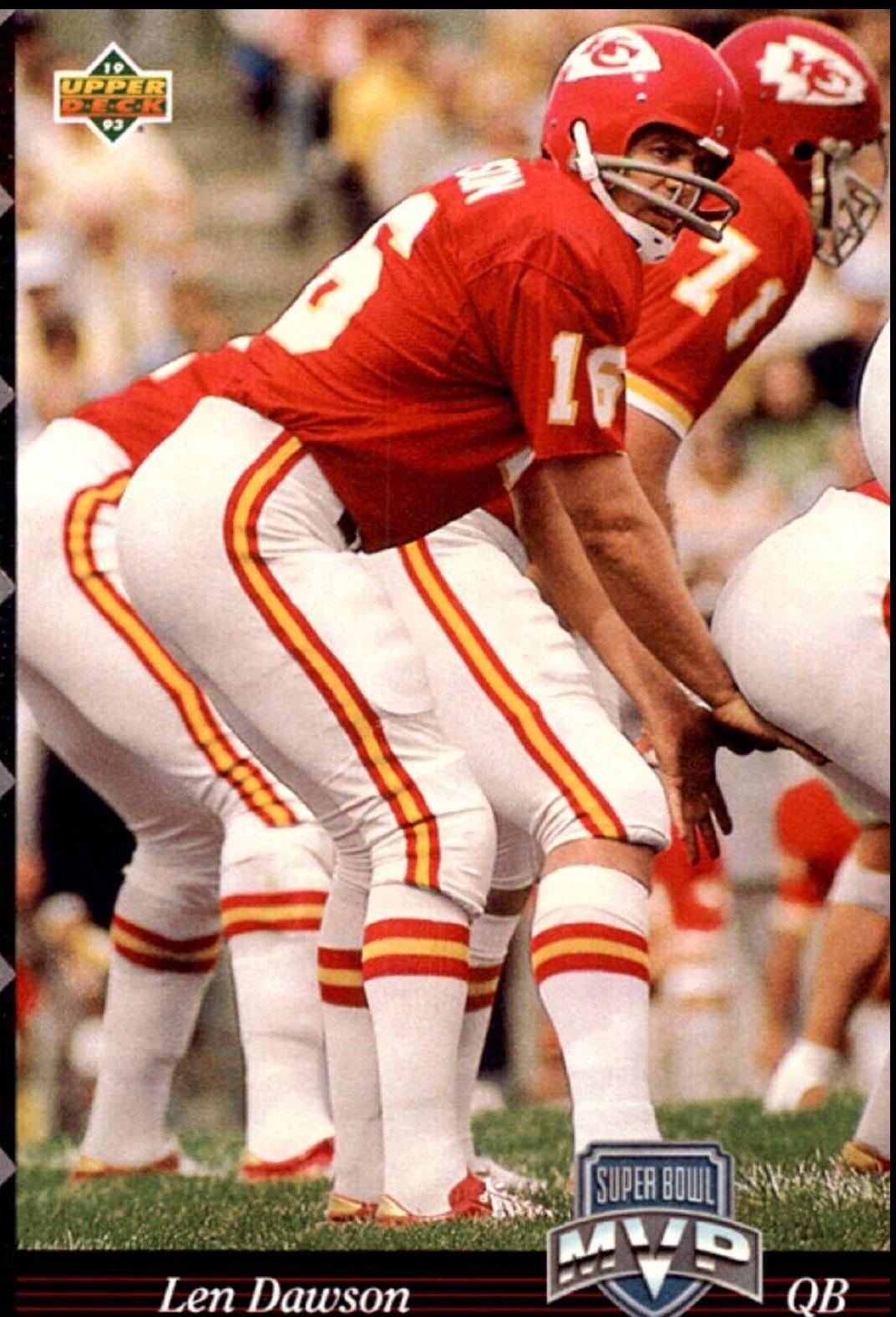 Len Dawson #4 Football Cards 1993 Upper Deck NFL Experience