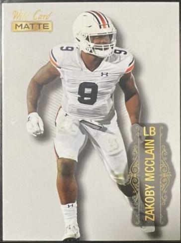 Zakoby McClain #MB-140 Football Cards 2022 Wild Card Matte