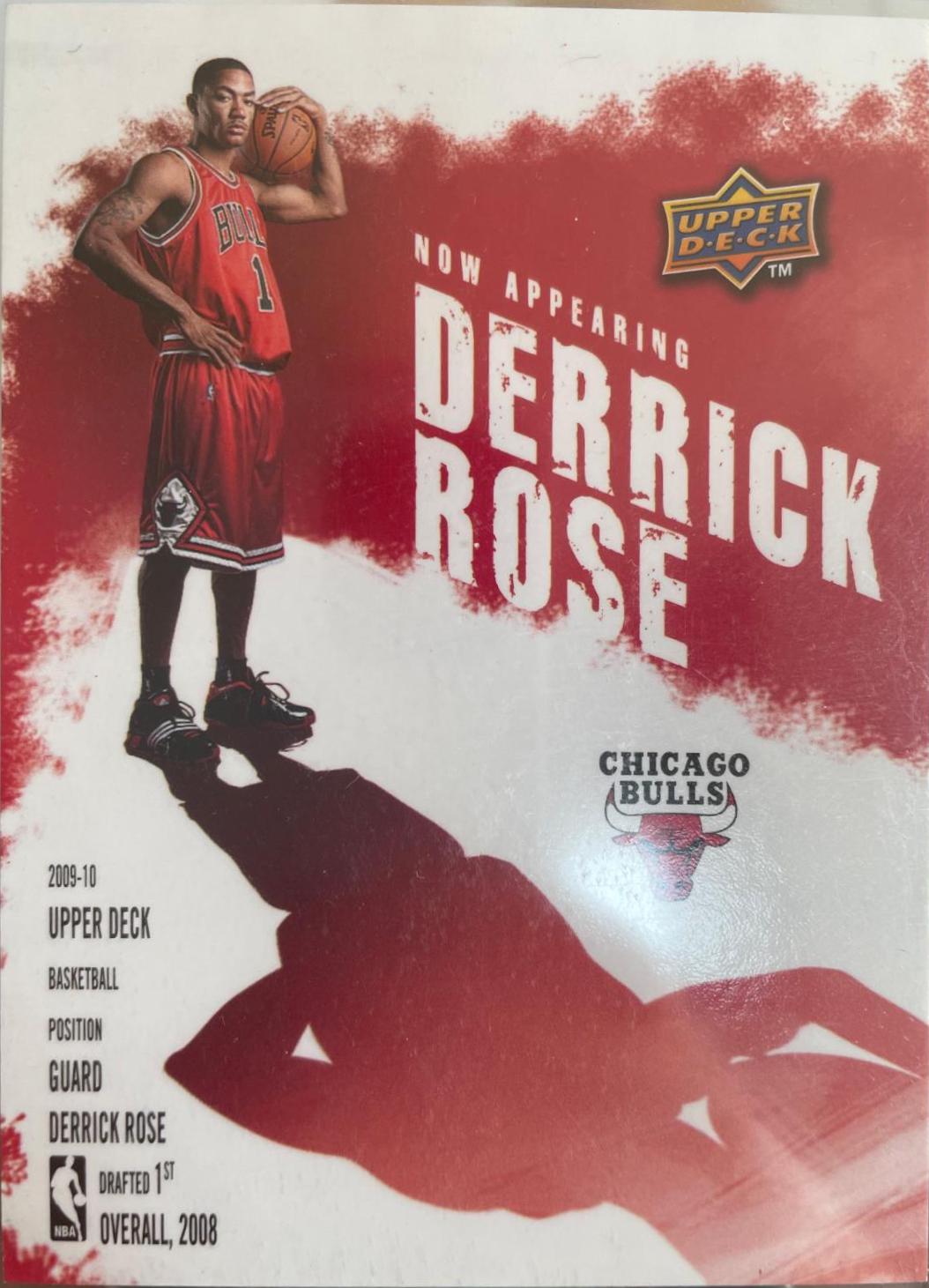 Derrick Rose #NA-1 Basketball Cards 2009 Upper Deck Now Appearing