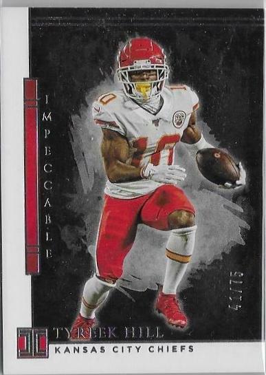 Tyreek Hill #48 Football Cards 2020 Panini Impeccable