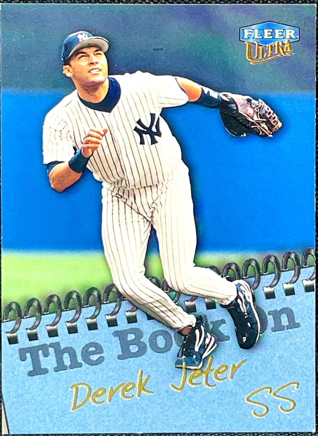 Derek Jeter #19 Baseball Cards 1999 Ultra the Book on