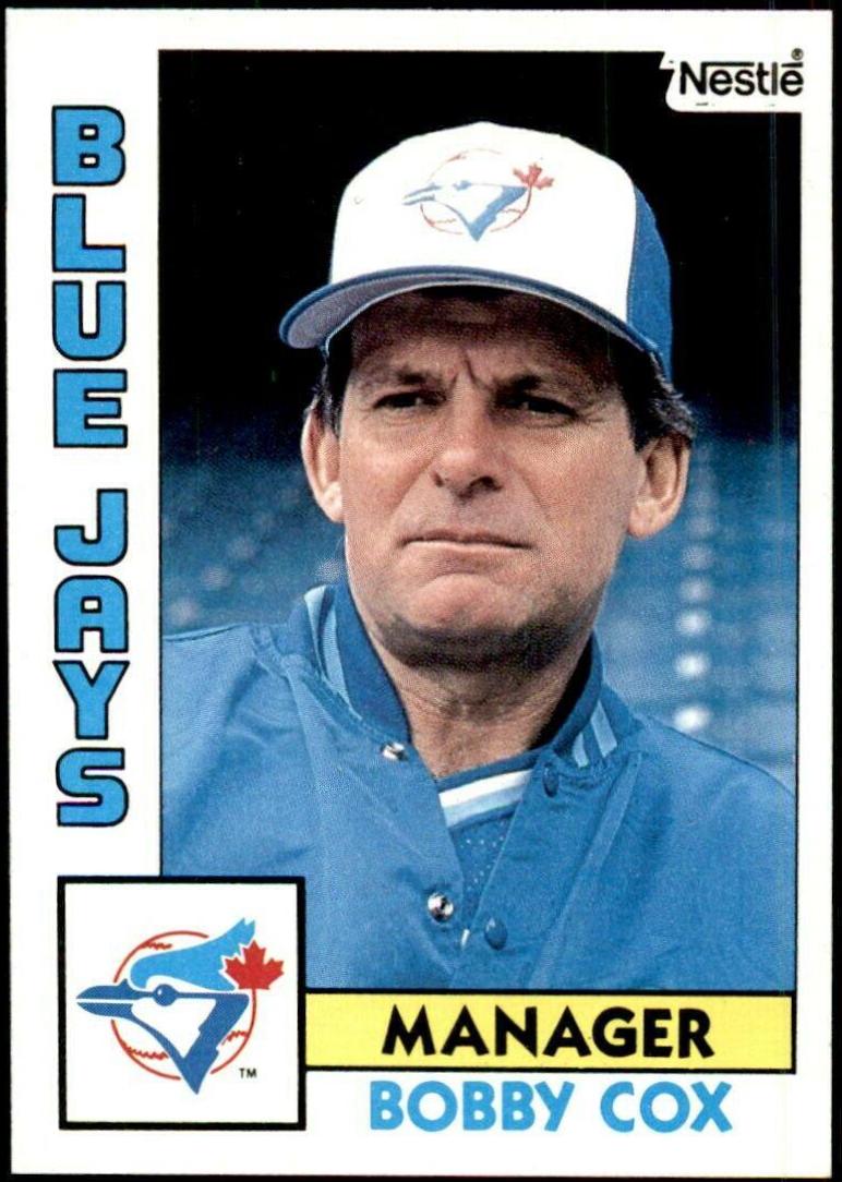 Bobby Cox #202 Baseball Cards 1984 Topps