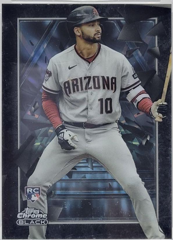 Jordan Lawlar #DOD-14 Baseball Cards 2024 Topps Chrome Black Depth of Darkness