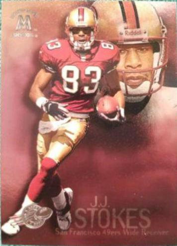 J.J. Stokes #113 1999 Skybox Molten Metal Football