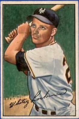 Whitey Lockman #38 Baseball Cards 1952 Bowman