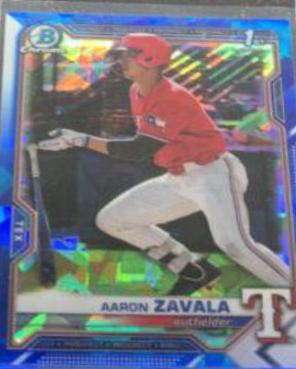 Aaron Zavala #BDC-101 Baseball Cards 2021 Bowman Draft Sapphire