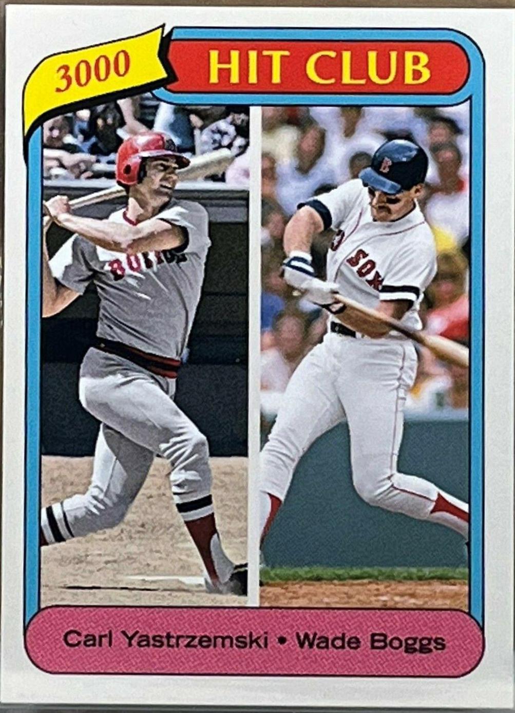 Carl Yastrzemski, Wade Boggs #44 Baseball Cards 2016 Topps Throwback Thursday
