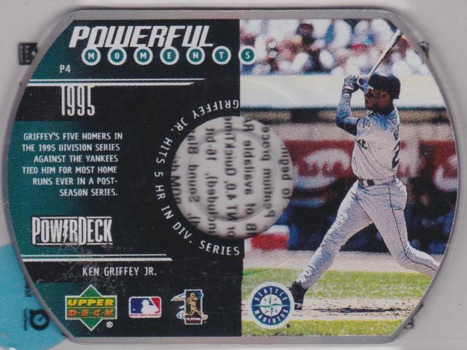 Ken Griffey Jr #P4 Baseball Cards 1999 Upper Deck Powerful Moments