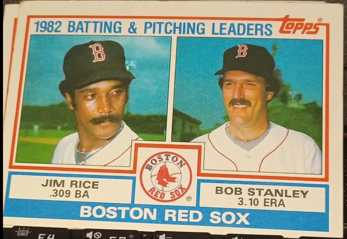 Red Sox 1982 Batting/Pitching Leaders #381 Baseball Cards 1983 Topps