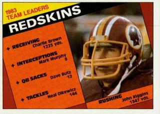 Redskins Team Leaders: John Riggins