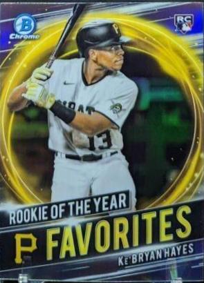 Ke'Bryan Hayes #RRY-KH Baseball Cards 2021 Bowman Chrome Rookie of the Year Favorites