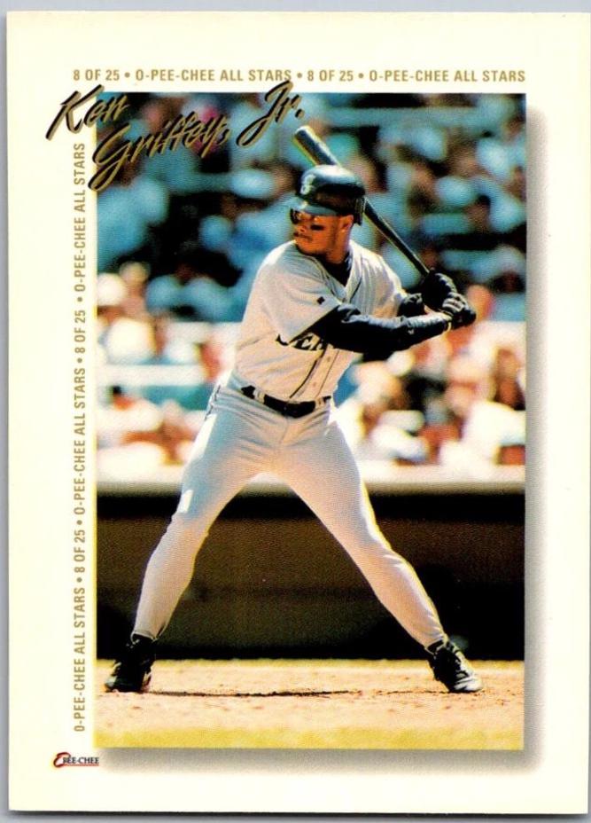 Ken Griffey, Jr #8 Baseball Cards 1994 O Pee Chee All Star Redemption Card