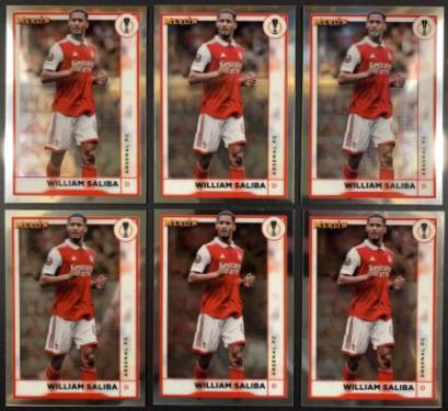William Saliba #14 2022 Topps Merlin Chrome UEFA Club Competitions