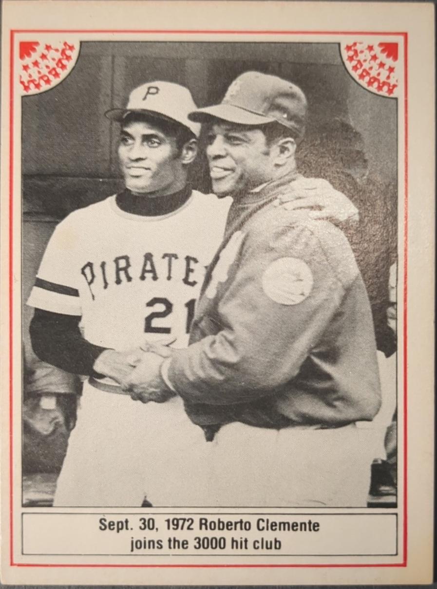 Willie Mays / Roberto Clemente #11 1983 Asa The Willie Mays Story Baseball