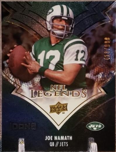 Joe Namath #LEG15 2008 Upper Deck Icons NFL Legends