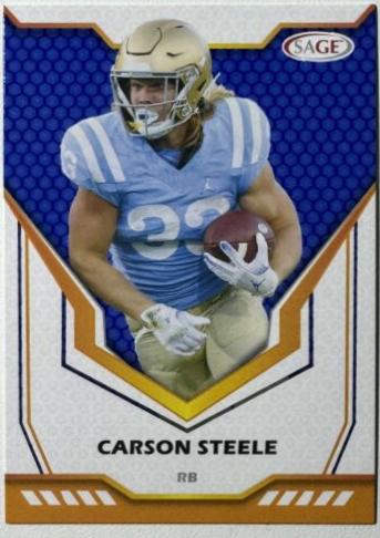 Carson Steele #157 Football Cards 2024 Sage HIT