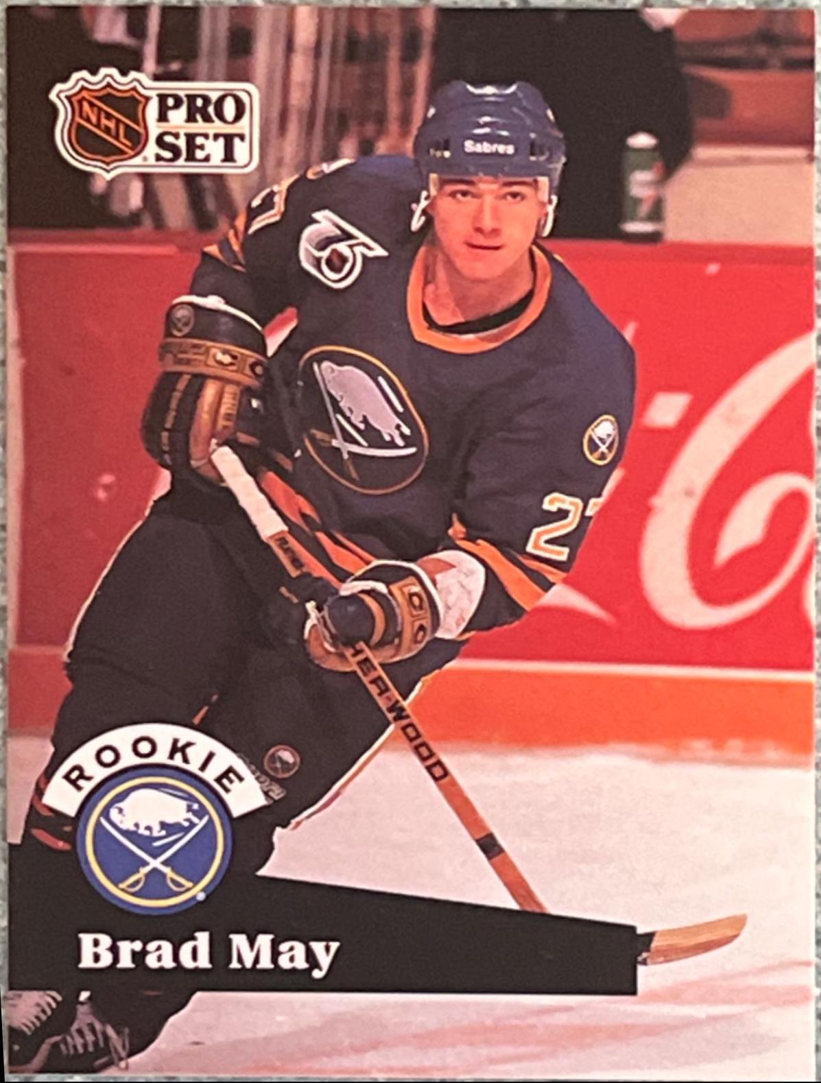 Brad May #523 Hockey Cards 1991 Pro Set