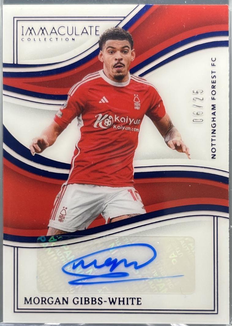Morgan Gibbs-White #IA-MGW 2023 Panini Immaculate Autograph Soccer