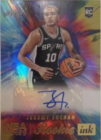Jeremy Sochan #RI-JMS 2022 Panini Hoops Rookie Ink Autographs Basketball