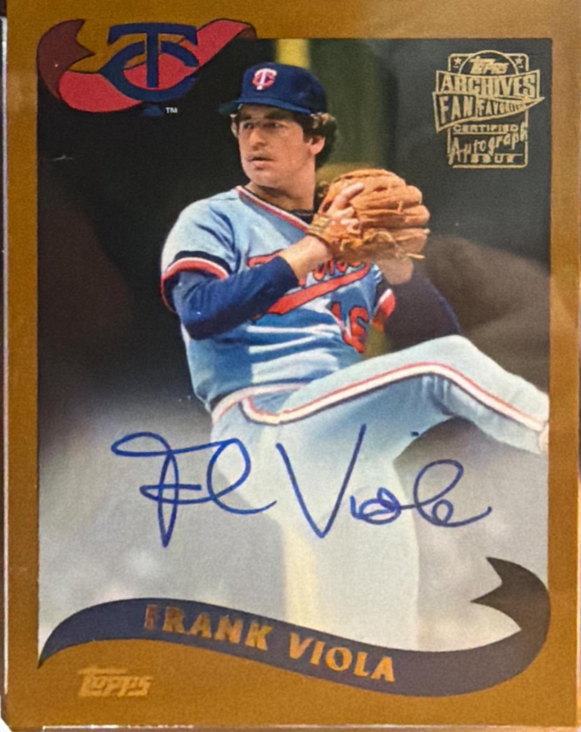 Frank Viola #FFA-FV 2021 Topps Archives Baseball Fan Favorite Autographs