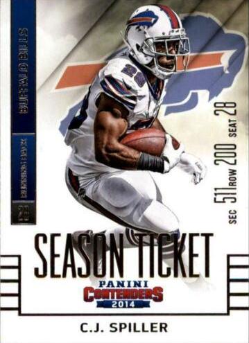 C.J. Spiller #12 Football Cards 2014 Panini Contenders