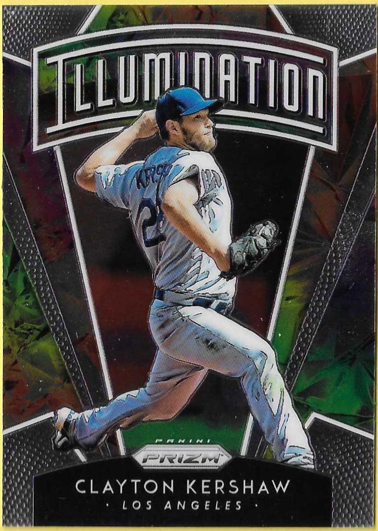 Clayton Kershaw #I-7 Baseball Cards 2019 Panini Prizm Illumination