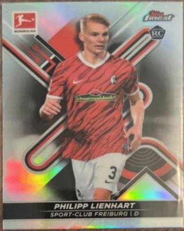 Philipp Lienhart #62 Soccer Cards 2021 Topps Finest Bundesliga