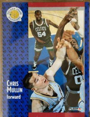 Chris Mullin #69 Basketball Cards 1991 Fleer