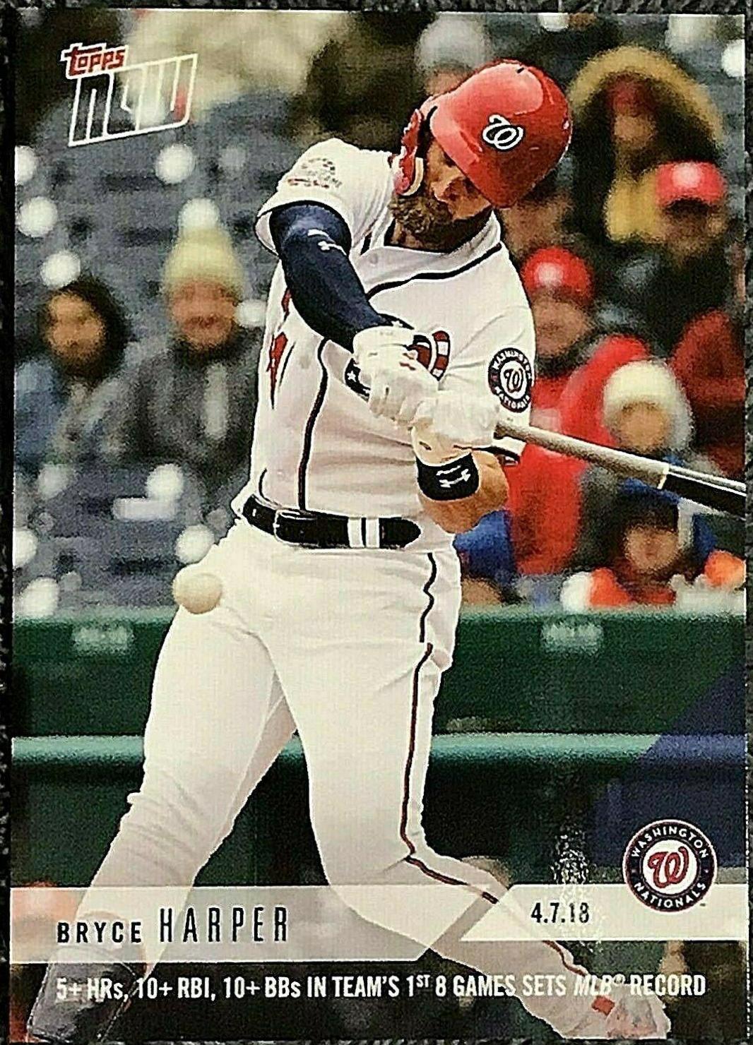 Bryce Harper #47 Baseball Cards 2018 Topps Now