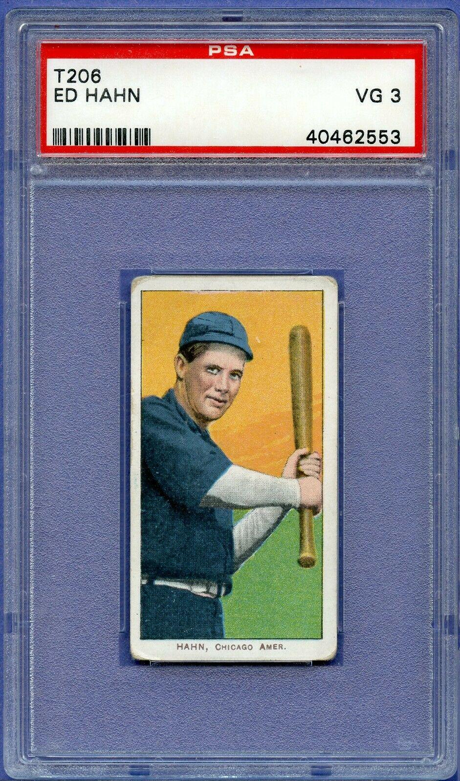 Ed Hahn #NNO Baseball Cards 1909 T206 Sovereign 150
