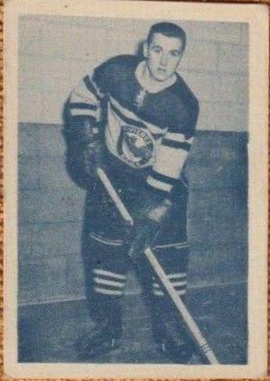 Leon Michelin #36 Hockey Cards 1952 Juniors Blue Tint