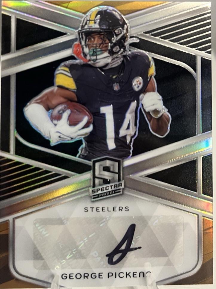 George Pickens #SS-GPS Football Cards 2024 Panini Spectra Spectral Signature