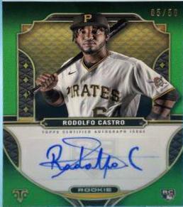 Rodolfo Castro #RA-RCA Baseball Cards 2022 Topps Triple Threads Rookie Autographs