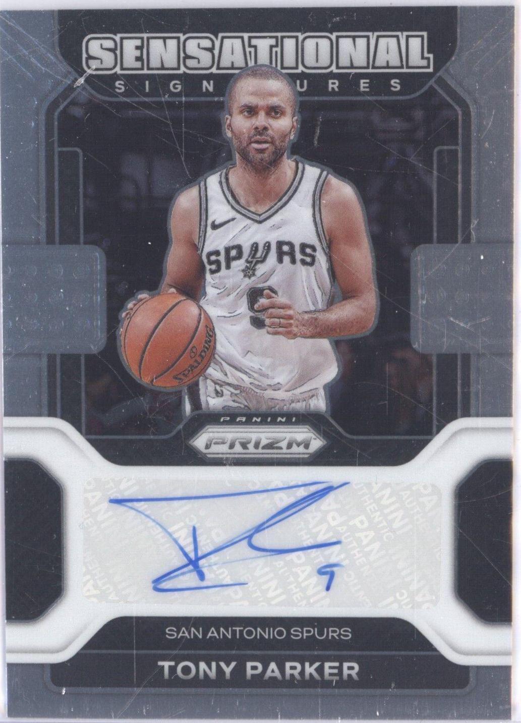 Tony Parker #SS-TPK Basketball Cards 2021 Panini Prizm Sensational Signatures