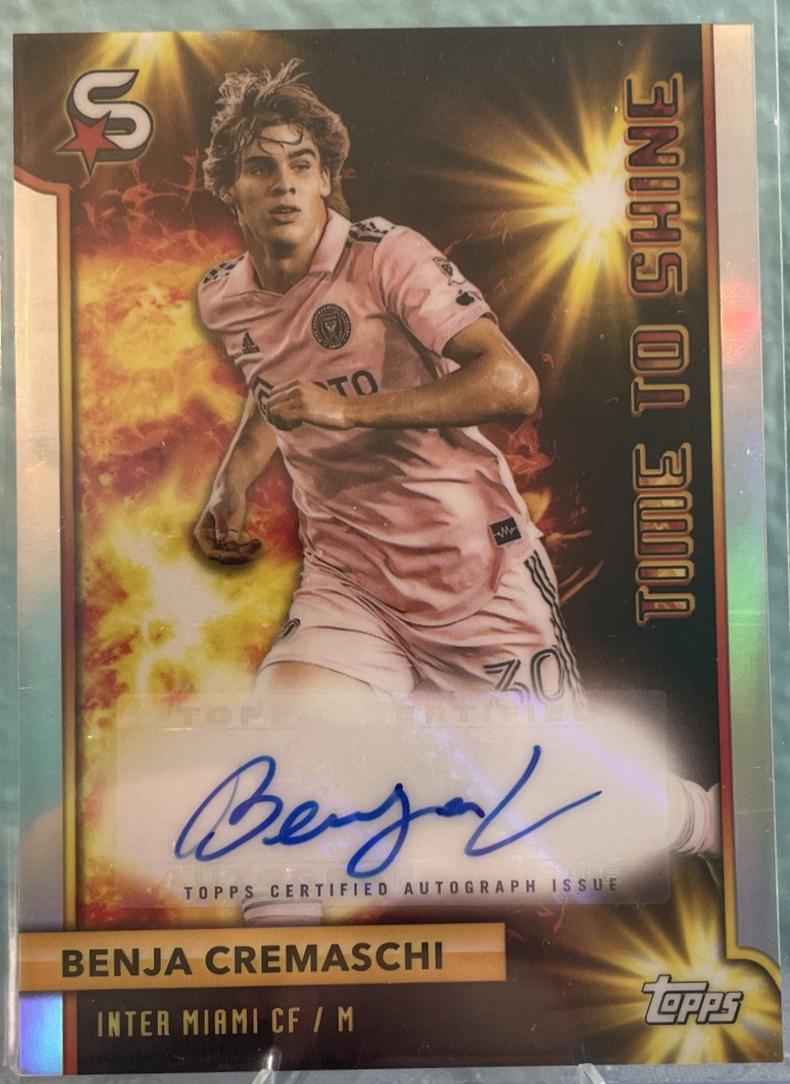 Benja Cremaschi #TSA-BC Soccer Cards 2024 Topps Superstars MLS Time to Shine Autograph