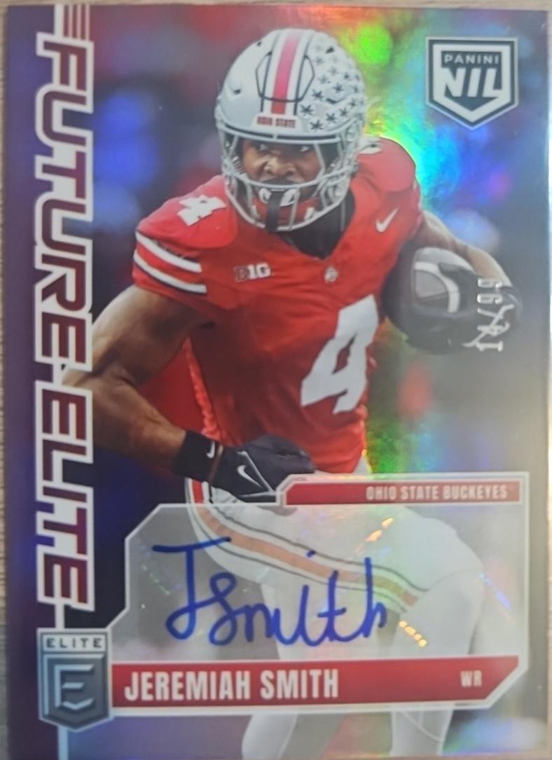 Jeremiah Smith #FE-JSH 2025 Panini Donruss Elite Future Autograph Football