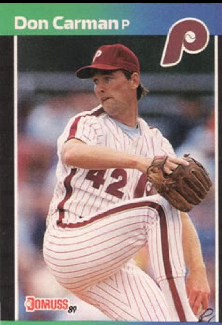Don Carman #396 Baseball Cards 1989 Donruss