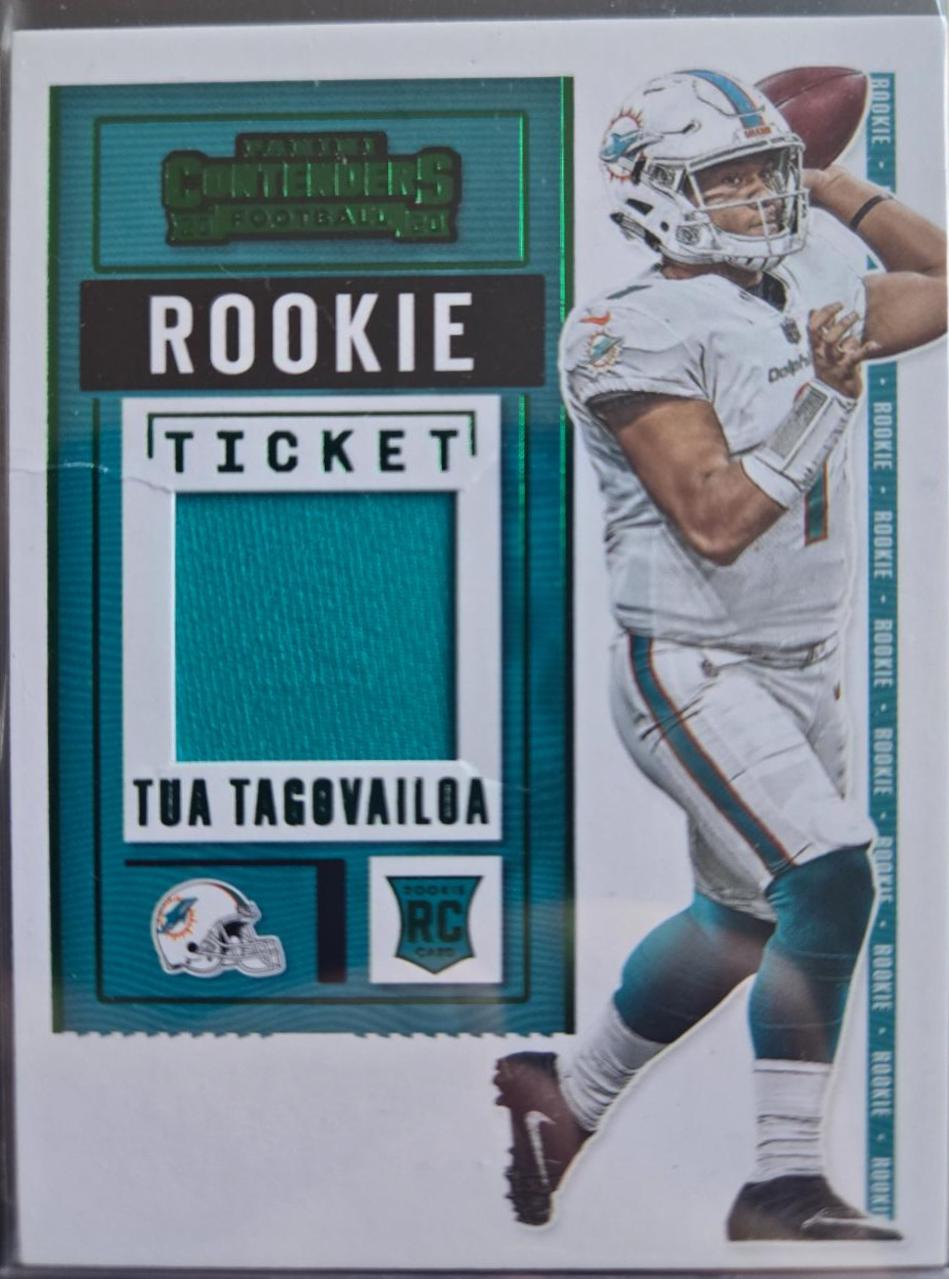 Tua Tagovailoa #RSV-TTA Football Cards 2020 Panini Contenders Rookie Ticket Swatches Variation