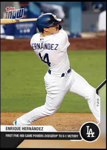 Enrique Hernandez #6 Baseball Cards 2020 Topps Now