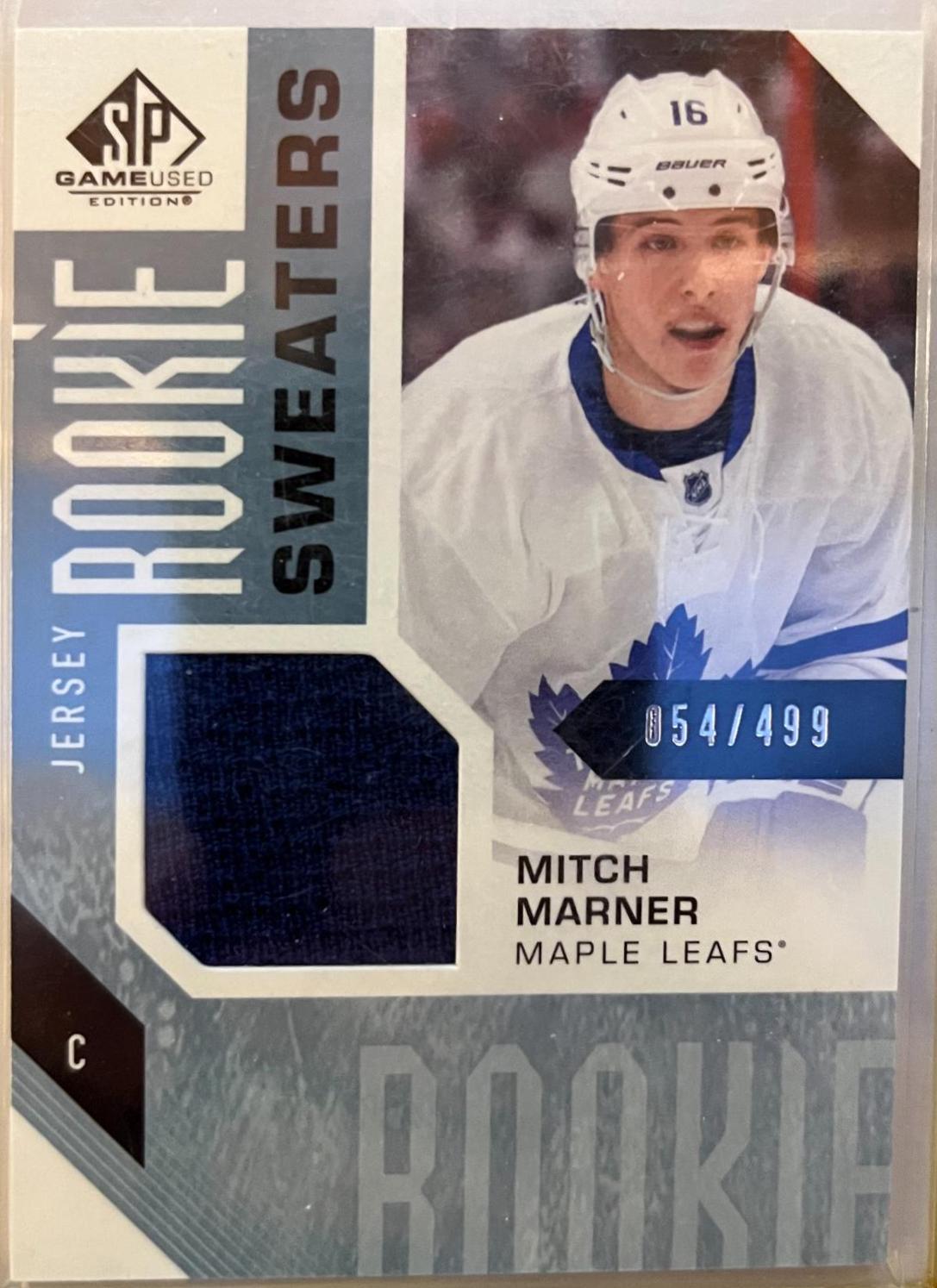 Mitch Marner #RS-MM Hockey Cards 2016 SP Game Used Inked Rookie Sweaters Patch