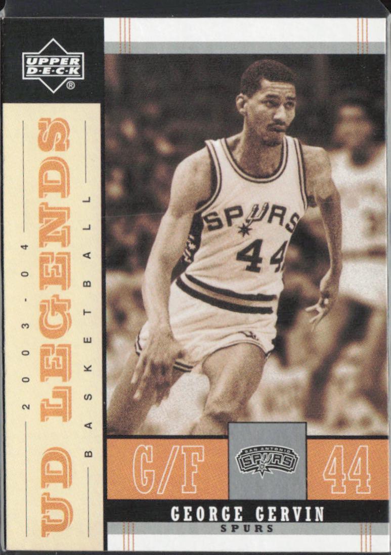 George Gervin #81 2003-04 Upper Deck Legends Basketball Throwback