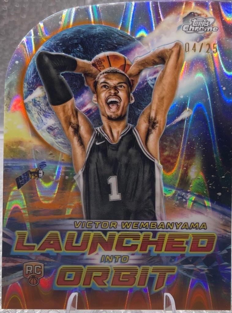 Victor Wembanyama [Orange Galactic Refractor] #LIO-1
