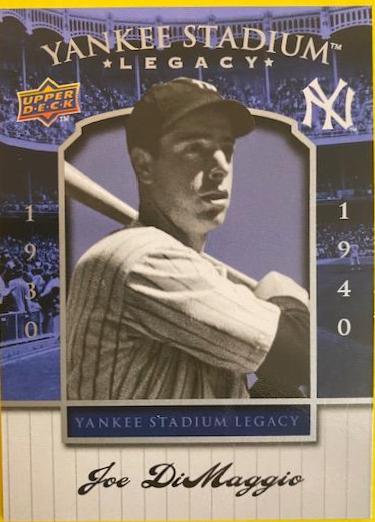 Joe DiMaggio #16 Baseball Cards 2008 Upper Deck Yankee Stadium Legacy