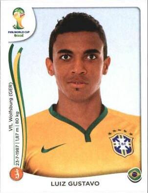 Luiz Gustavo #42 Soccer Cards 2014 Panini World Cup Stickers
