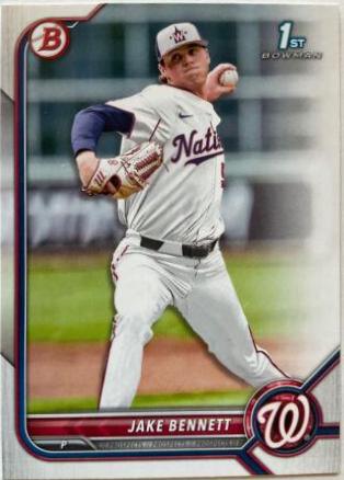 Jake Bennett #BD-141 Baseball Cards 2022 Bowman Draft
