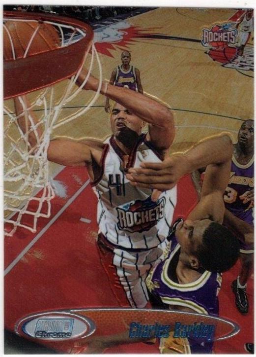 Charles Barkley #SCC7 Basketball Cards 1998 Stadium Club Chrome Refractor